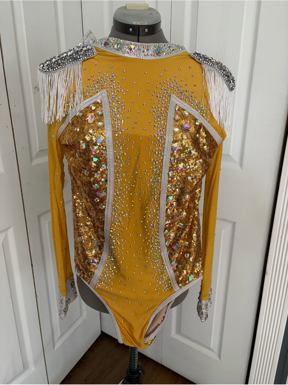 Adult Gold Sequin One-Piece Costume - Glamour Adult Medium